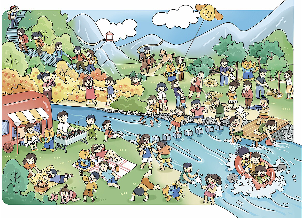 多人物儿童绘本（图ZMzg2MTczODk2） - 绘本 - 站酷设计师满月mitsuki原创素材 - 站酷ZCOOL