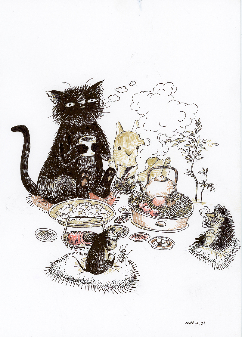 幸运黑猫的旅行故事（图ZMzg2MTc0NDgw） - 创作习作 - 站酷设计师墨言盒子原创素材 - 站酷ZCOOL