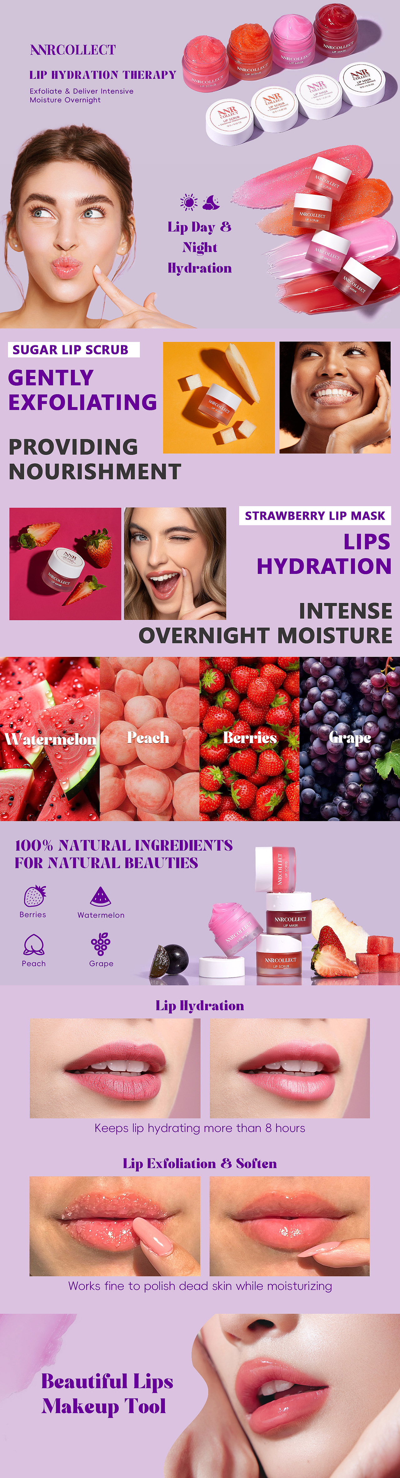 2+2唇膜套盒(紫）/ 亚马逊高级A+