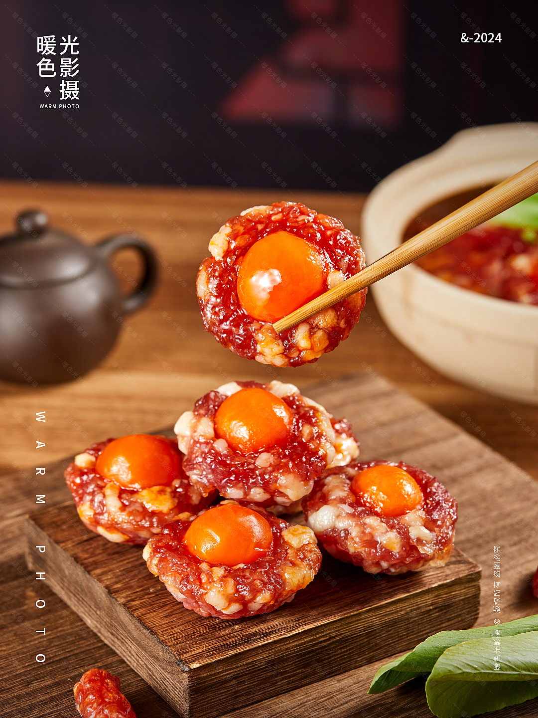 美食拍摄 广式腊味 凤凰盏