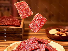 美食拍摄 广式猪肉脯 蜜汁猪肉脯