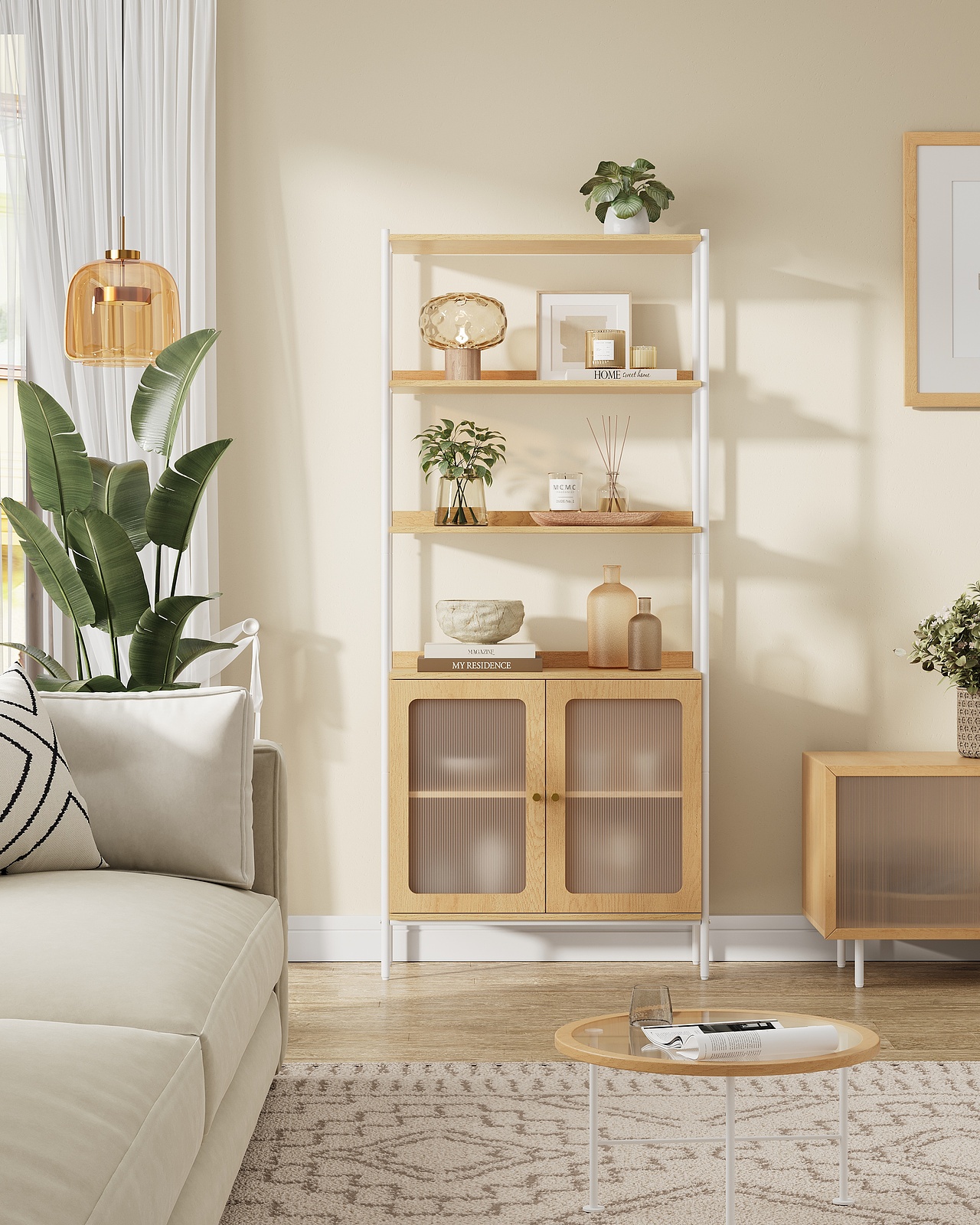 去年三月做的一组置物架场景