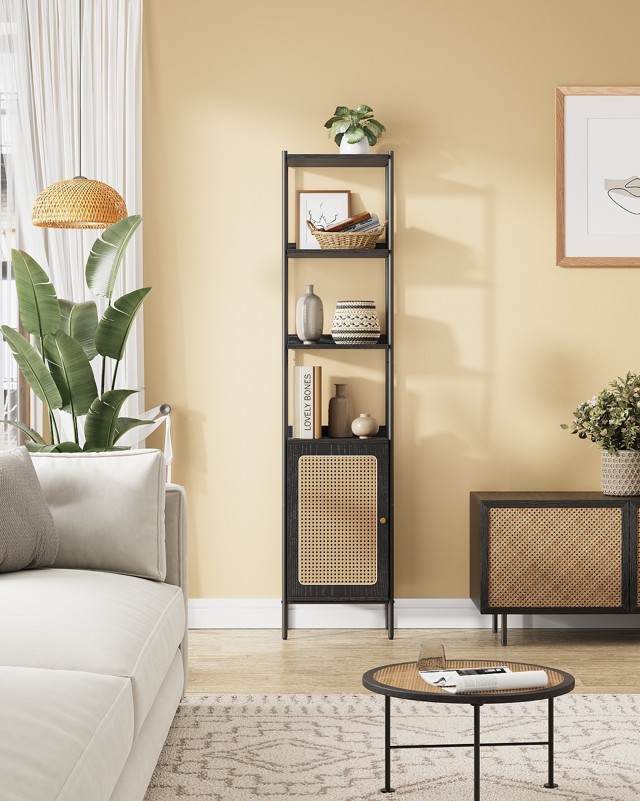 去年三月做的一组置物架场景