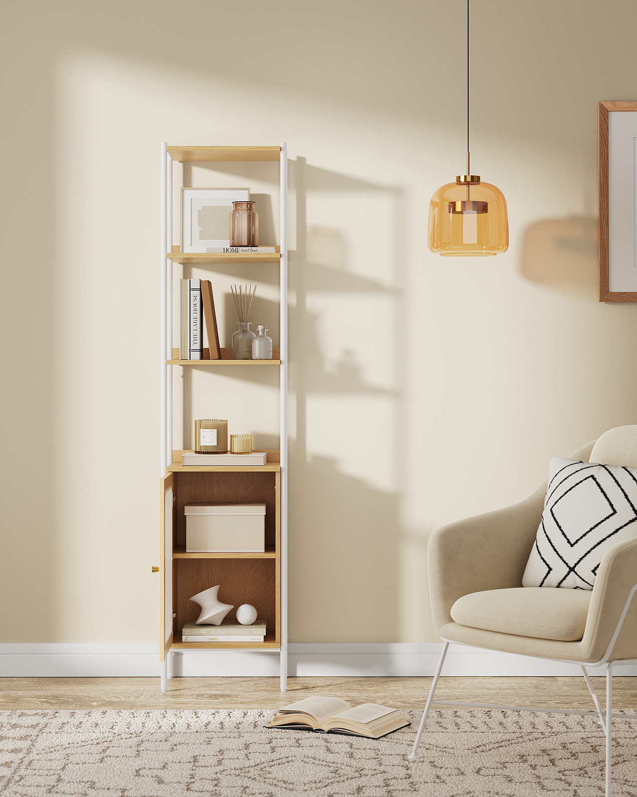 去年三月做的一组置物架场景