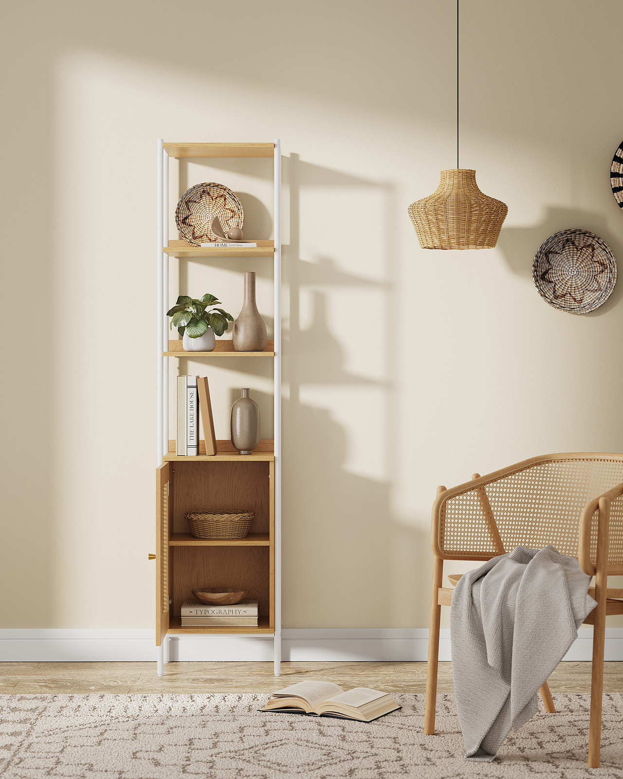 去年三月做的一组置物架场景