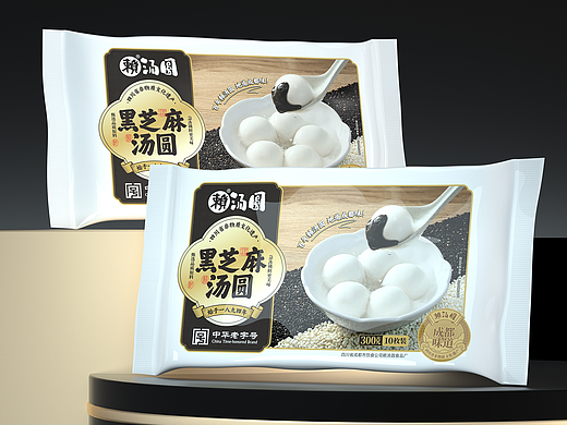 为了给赖汤圆设计包装，我专门做了一套汤圆字体。