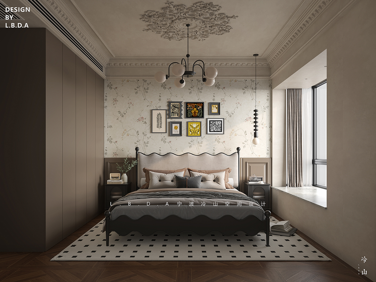 建发嫚云丨150㎡中古法式（图ZMzg2MjAwNDI0） - 家装设计 - 站酷设计师LBDA冷山丨严栋原创素材 - 站酷ZCOOL