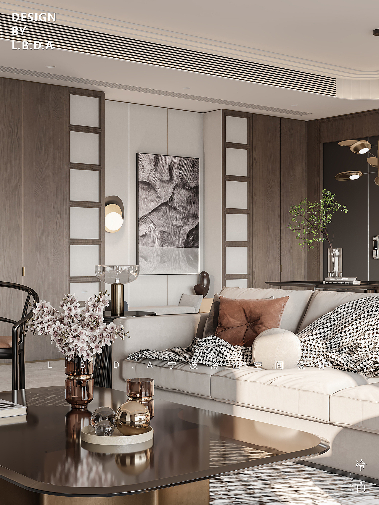 新世界丨复古来袭丨256㎡大平层客餐厅设计（图ZMzg2MjE2OTg4） - 家装设计 - 站酷设计师LBDA冷山丨严栋原创素材 - 站酷ZCOOL