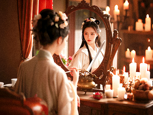 古风38妇女节海报 闺秀与侠女