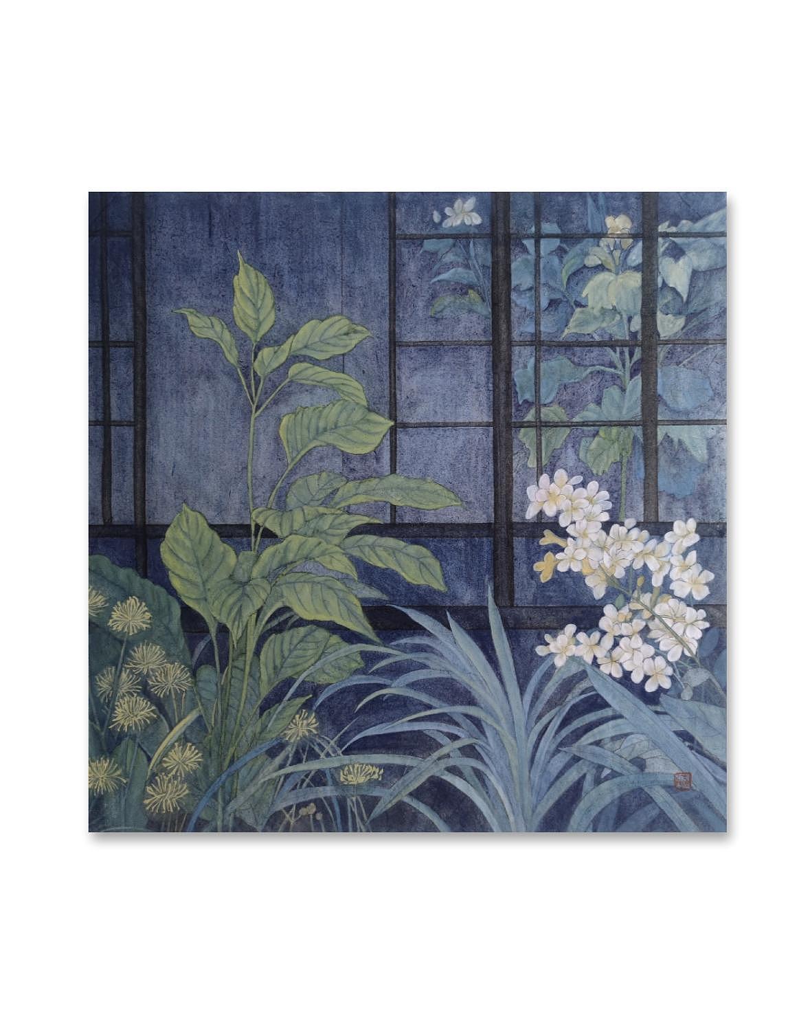 原创手绘国画装饰花鸟画