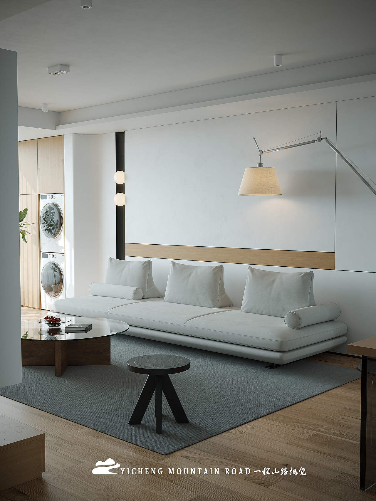 近期渲染|原木风客餐厅