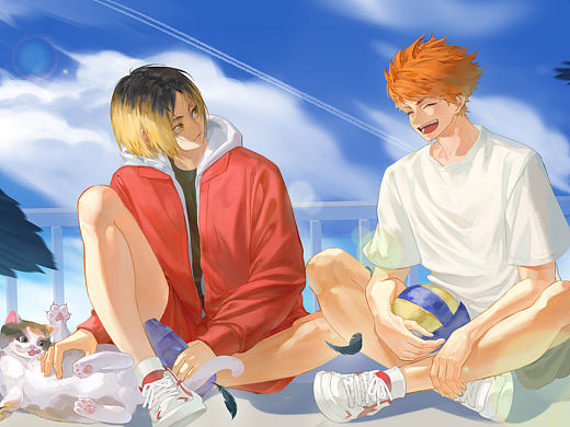 一起打排球的日子