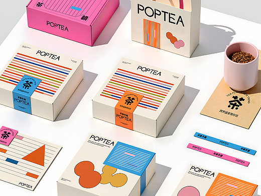 Pop Tea 包装/logo/品牌设计