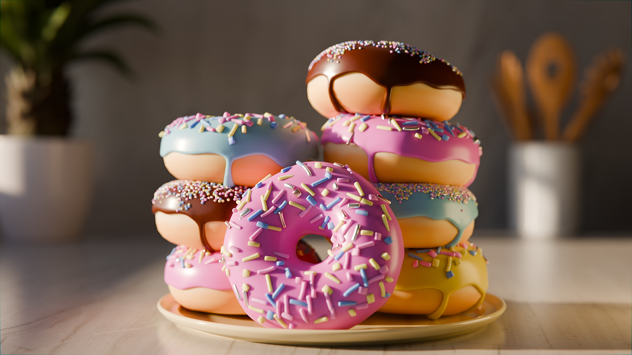 三渲二 No. 1 Doughnut 之旅（图ZMzg2MjUwNTI0） - 产品 - 站酷设计师MaxthorDS豆沙原创素材 - 站酷ZCOOL