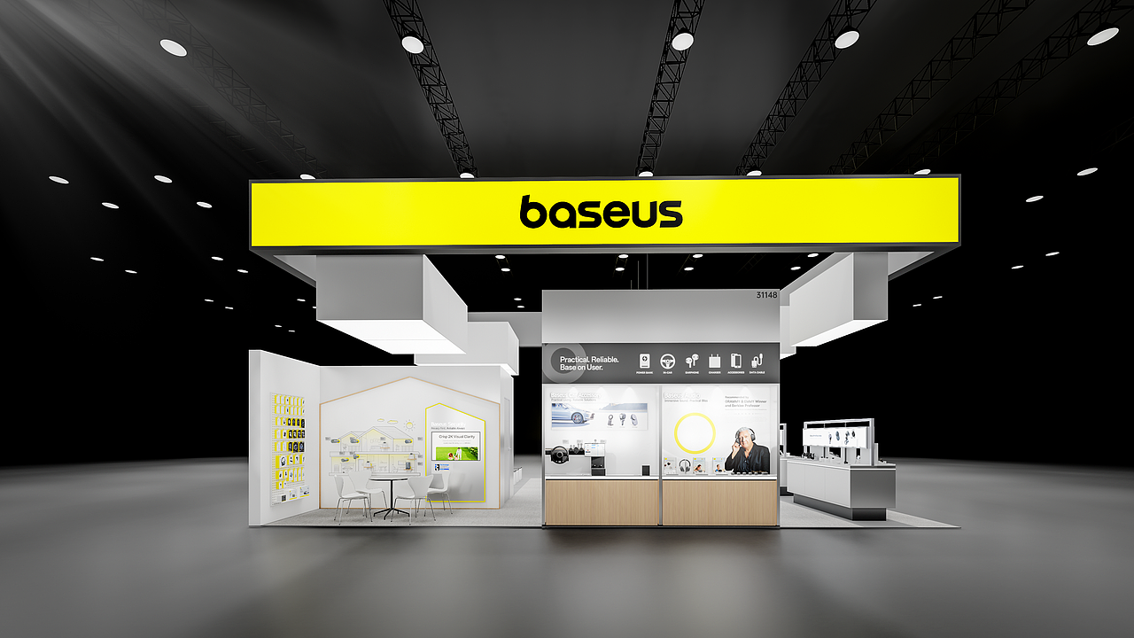 原创丨倍思Baseus2025美国CES丨展会展台设计