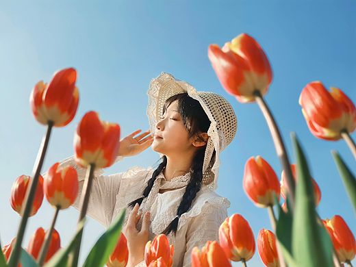 郁金香少女