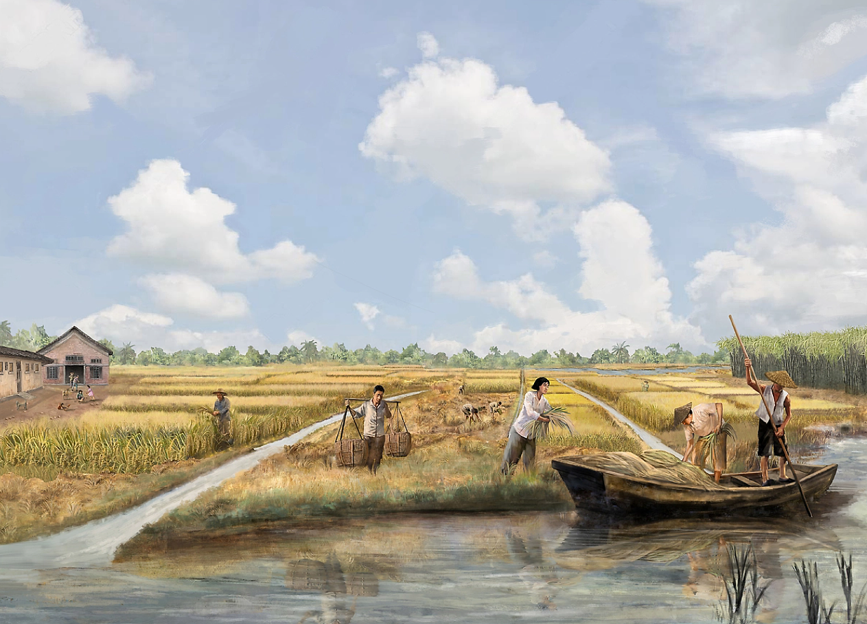 广州华侨博物馆/华侨农场层板画