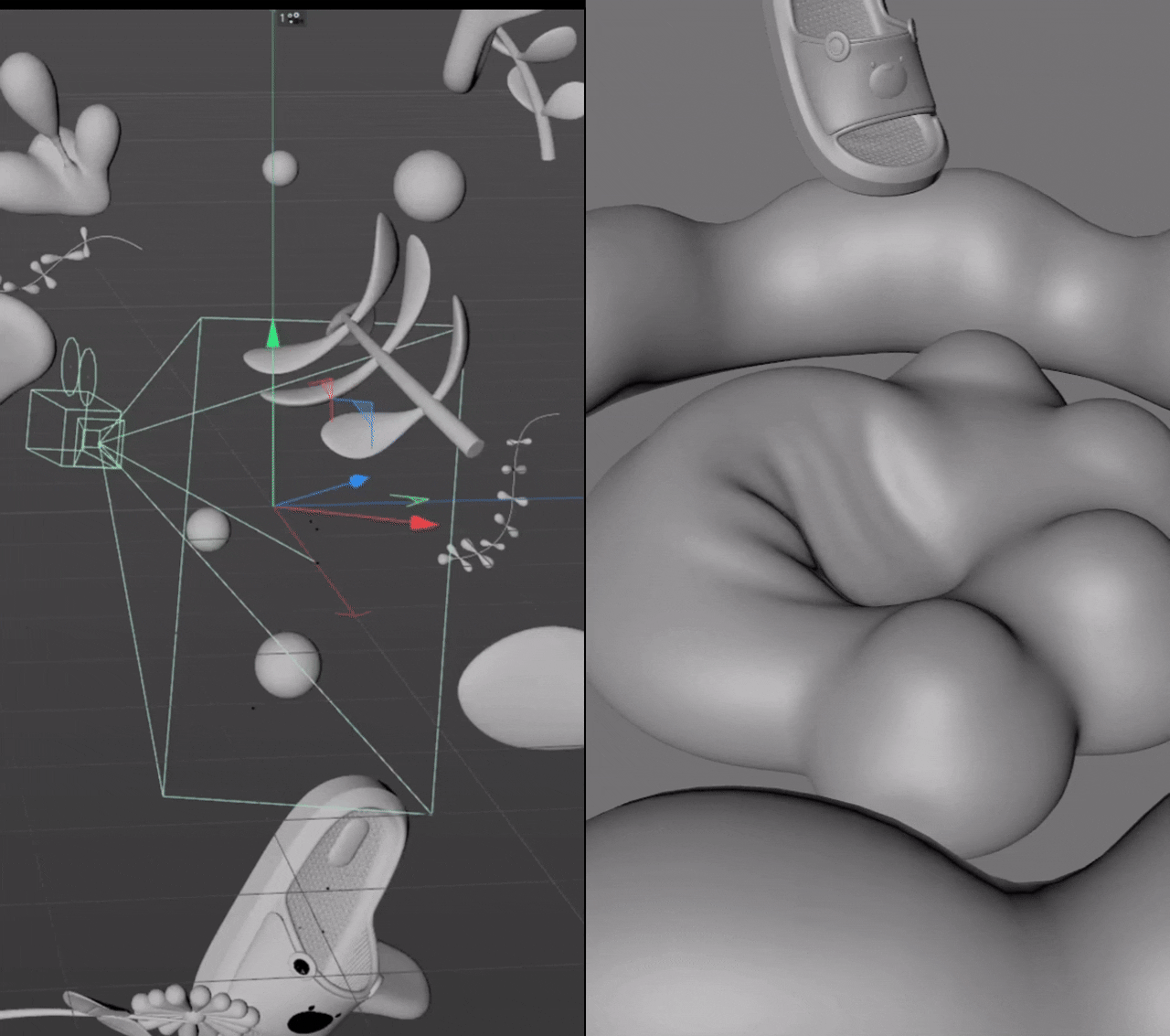 EVA拖鞋 | 透气&实用&可爱 x CG 三维 渲染 团队制作（图ZMzg2Mjg4OTU2） - 产品 - 站酷设计师颜汇工作室原创素材 - 站酷ZCOOL