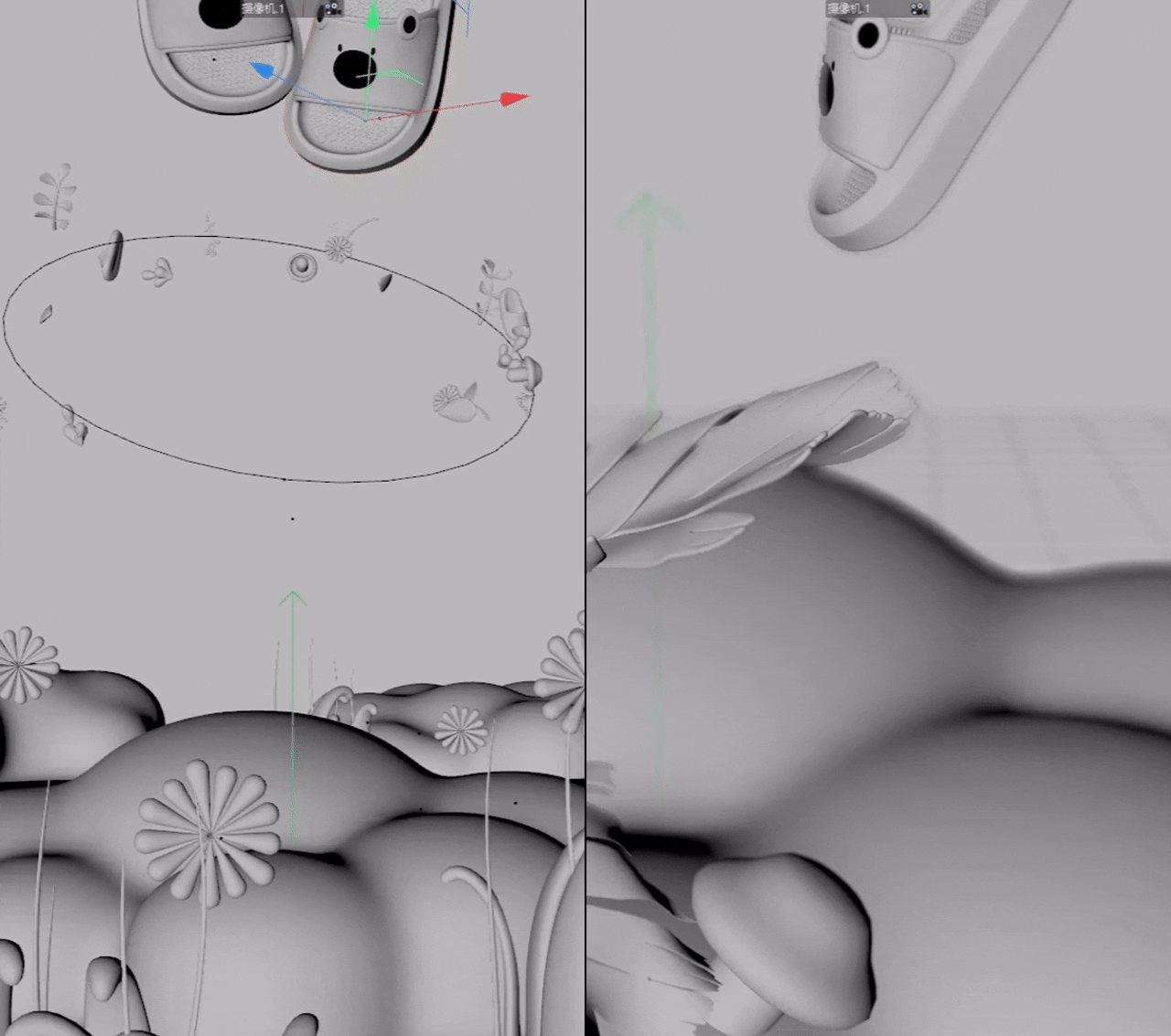 EVA拖鞋 | 透气&实用&可爱 x CG 三维 渲染 团队制作（图ZMzg2Mjg4OTUy） - 产品 - 站酷设计师颜汇工作室原创素材 - 站酷ZCOOL