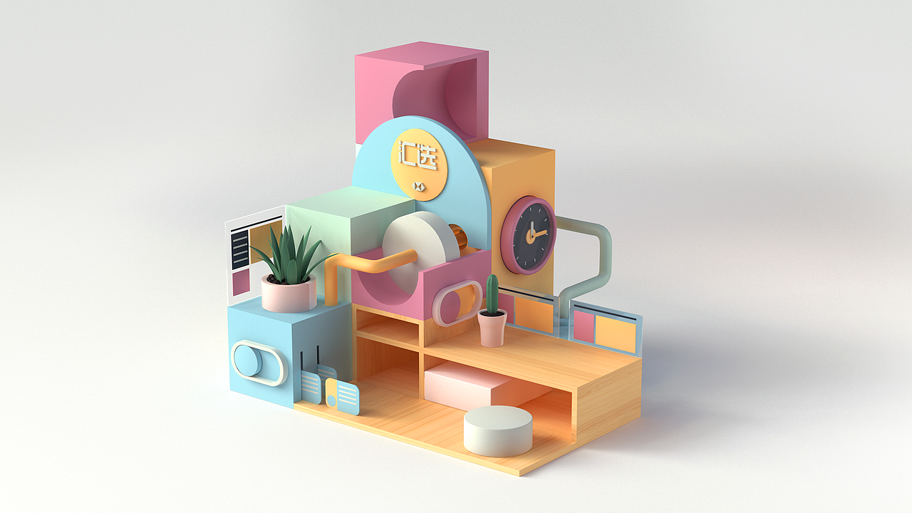 三维效果图-展台设计