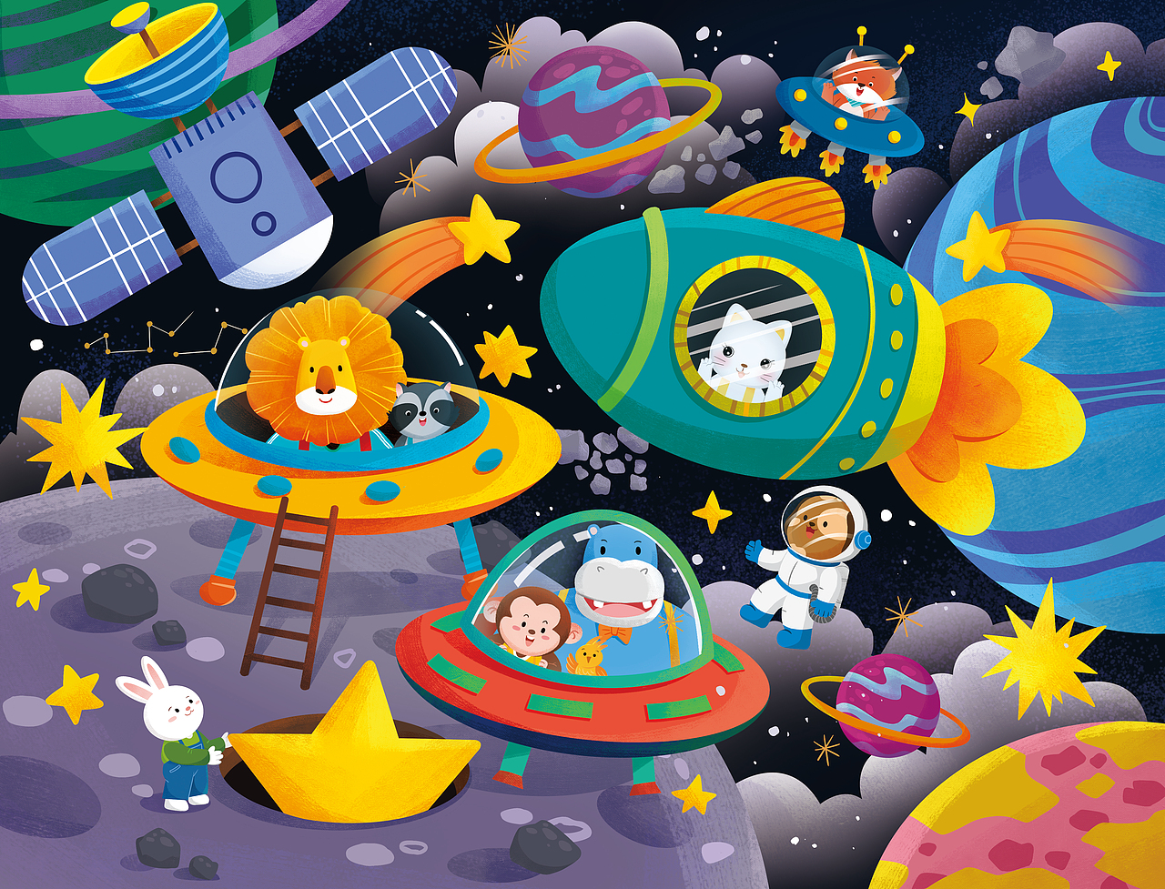 拼图系列（图ZMzg2Mjk0Mjcy） - 儿童插画 - 站酷设计师阿雅嘿limengya原创素材 - 站酷ZCOOL