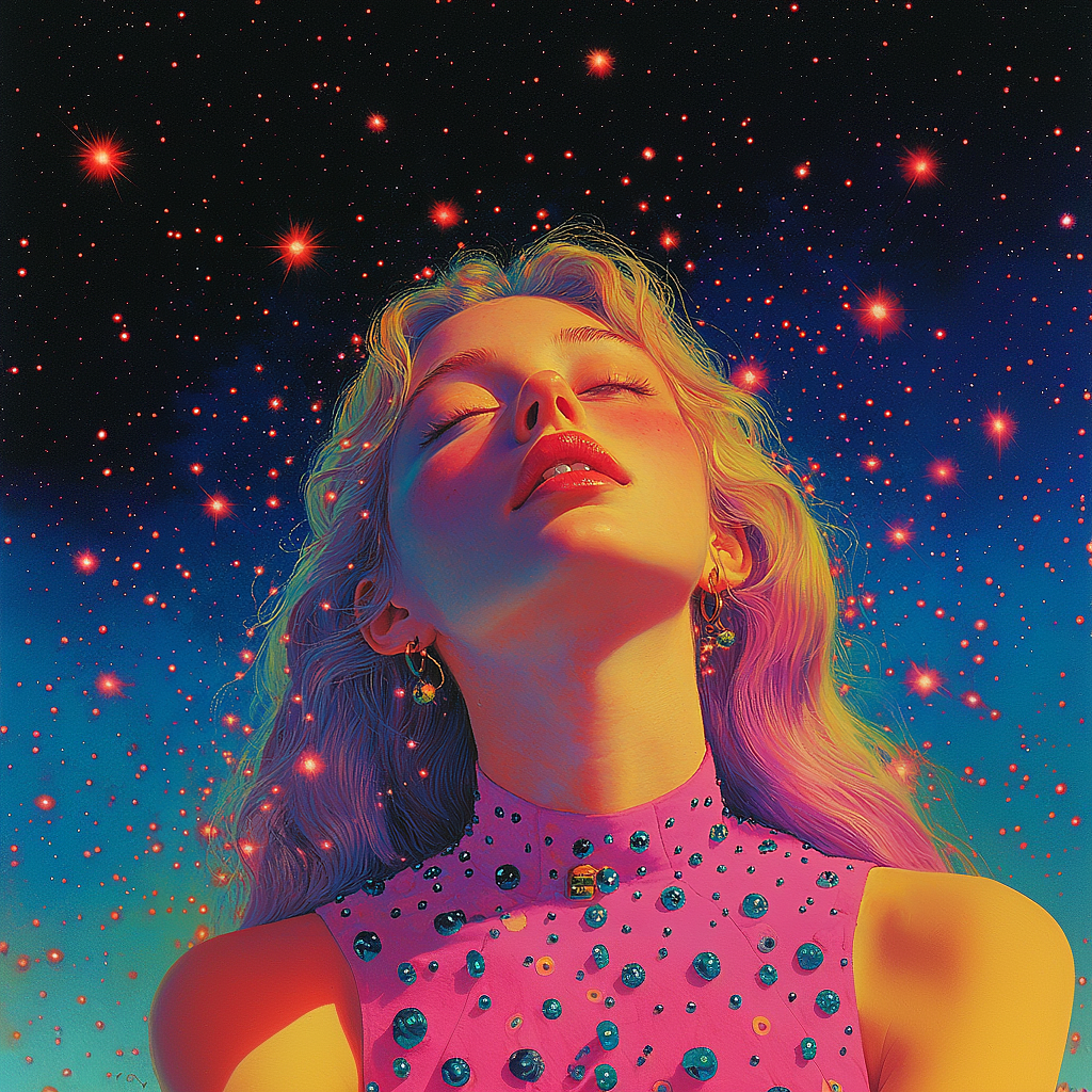 MJ眼中的星空少女（图ZMzg2Mjk0OTg4） - 新锐潮流插画 - 站酷设计师草莓大侠CC原创素材 - 站酷ZCOOL