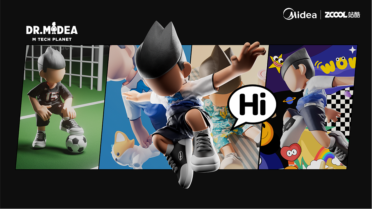 美的M博IP形象变装设计——百变M博