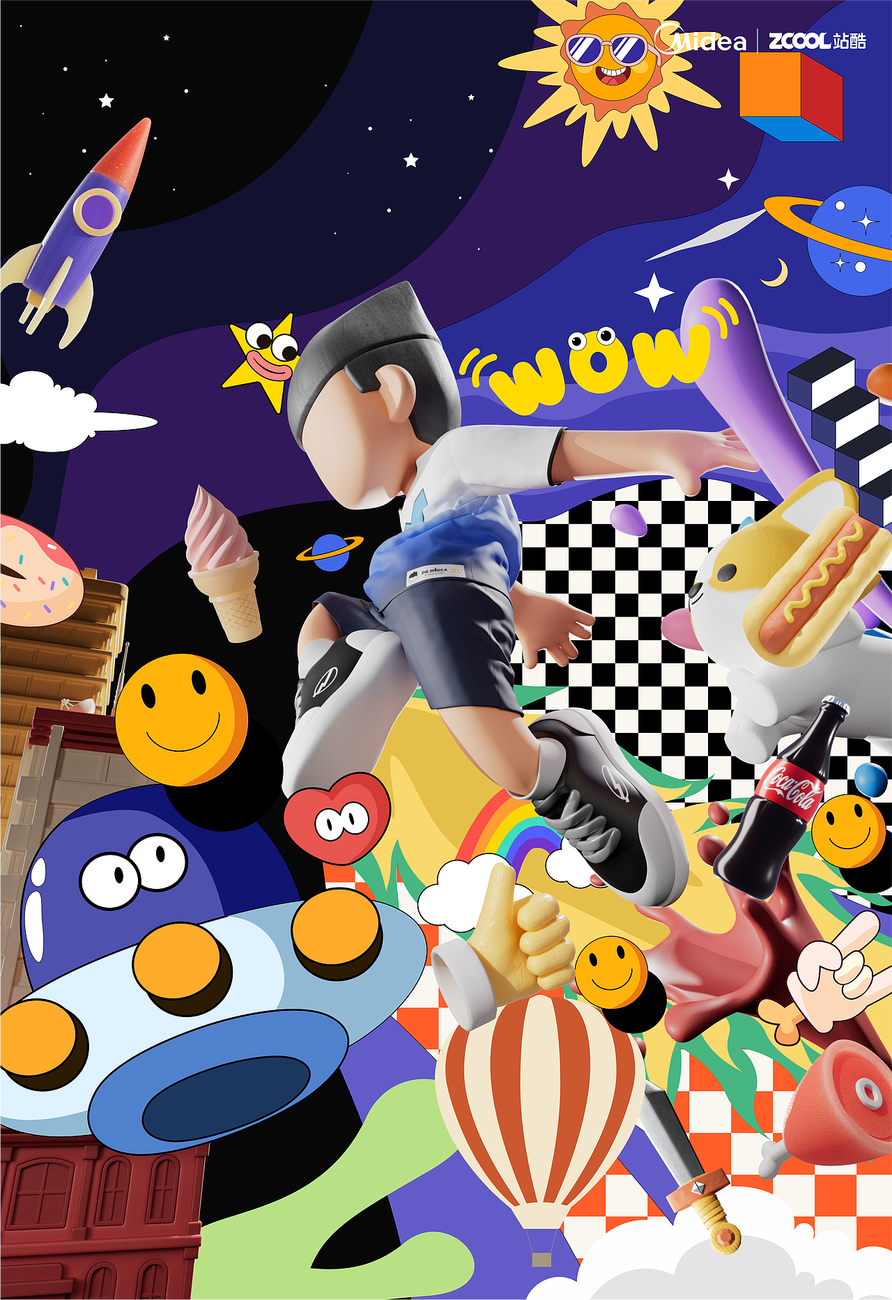 美的M博IP形象变装设计——百变M博