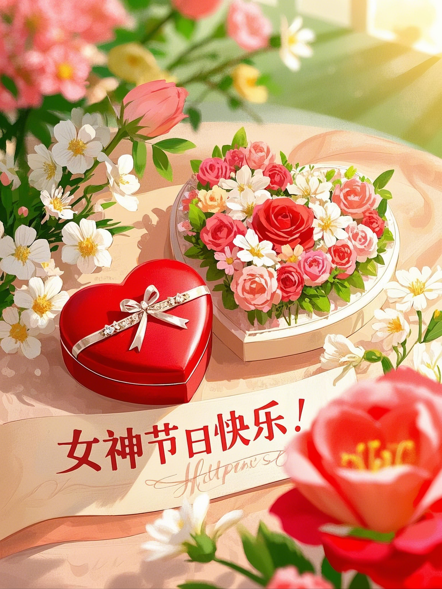 女神节,三八妇女节,女王节,女生节快乐