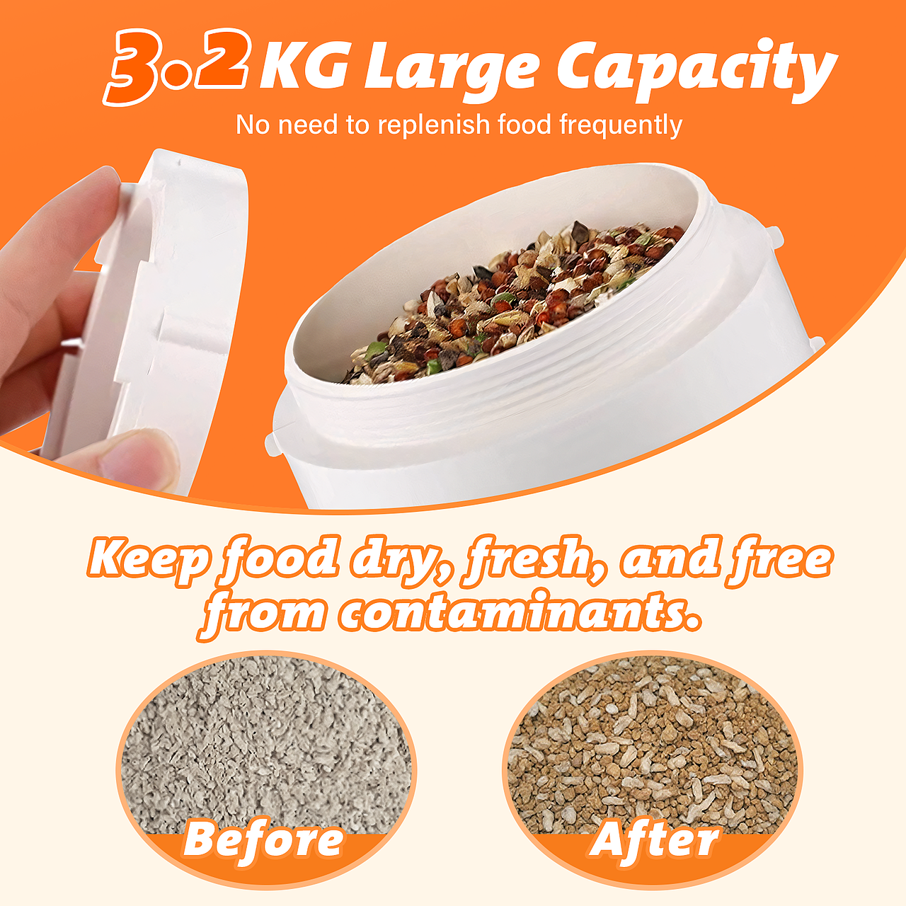 亚马逊主图A+设计|喂食器