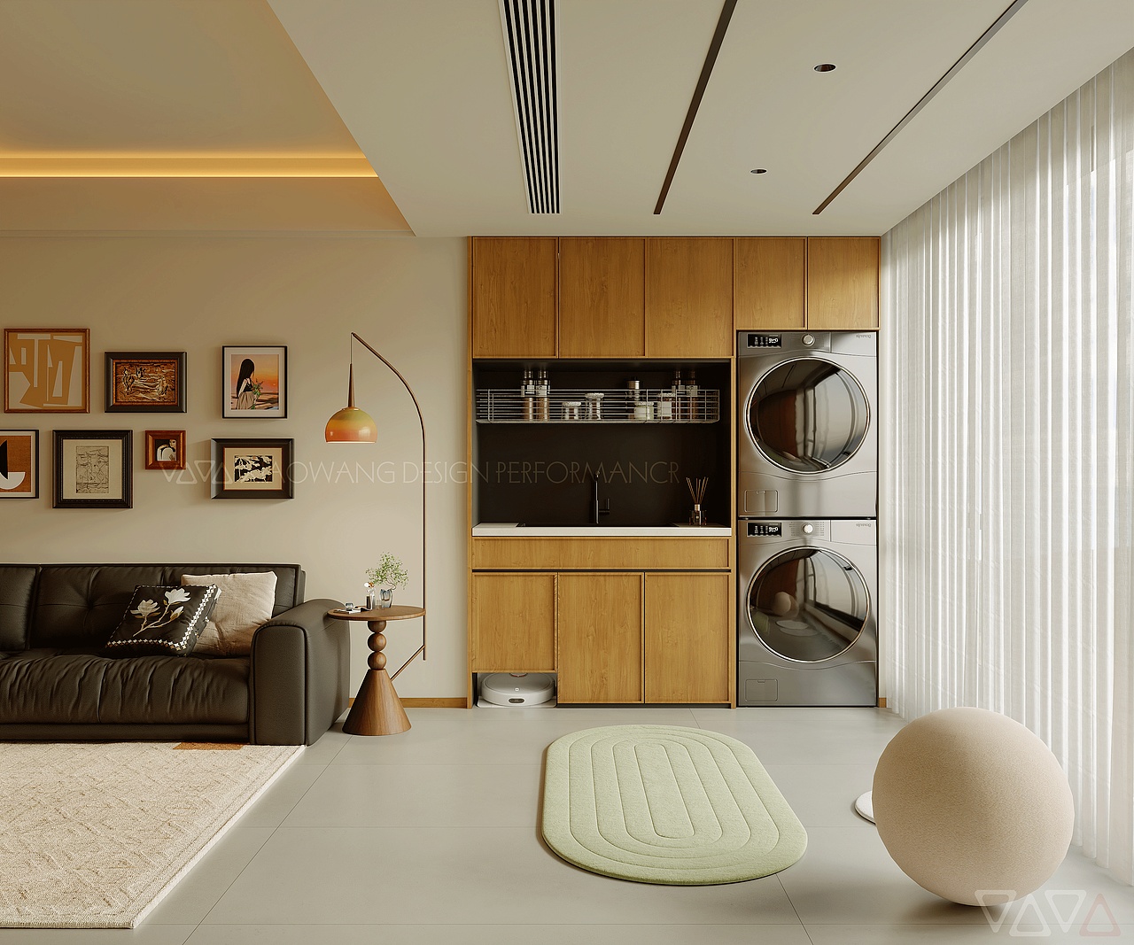 近期渲染 现代复古客餐厅效果图（图ZMzg2MzM4NTg0） - 家装设计 - 站酷设计师地平线室内效果图原创素材 - 站酷ZCOOL