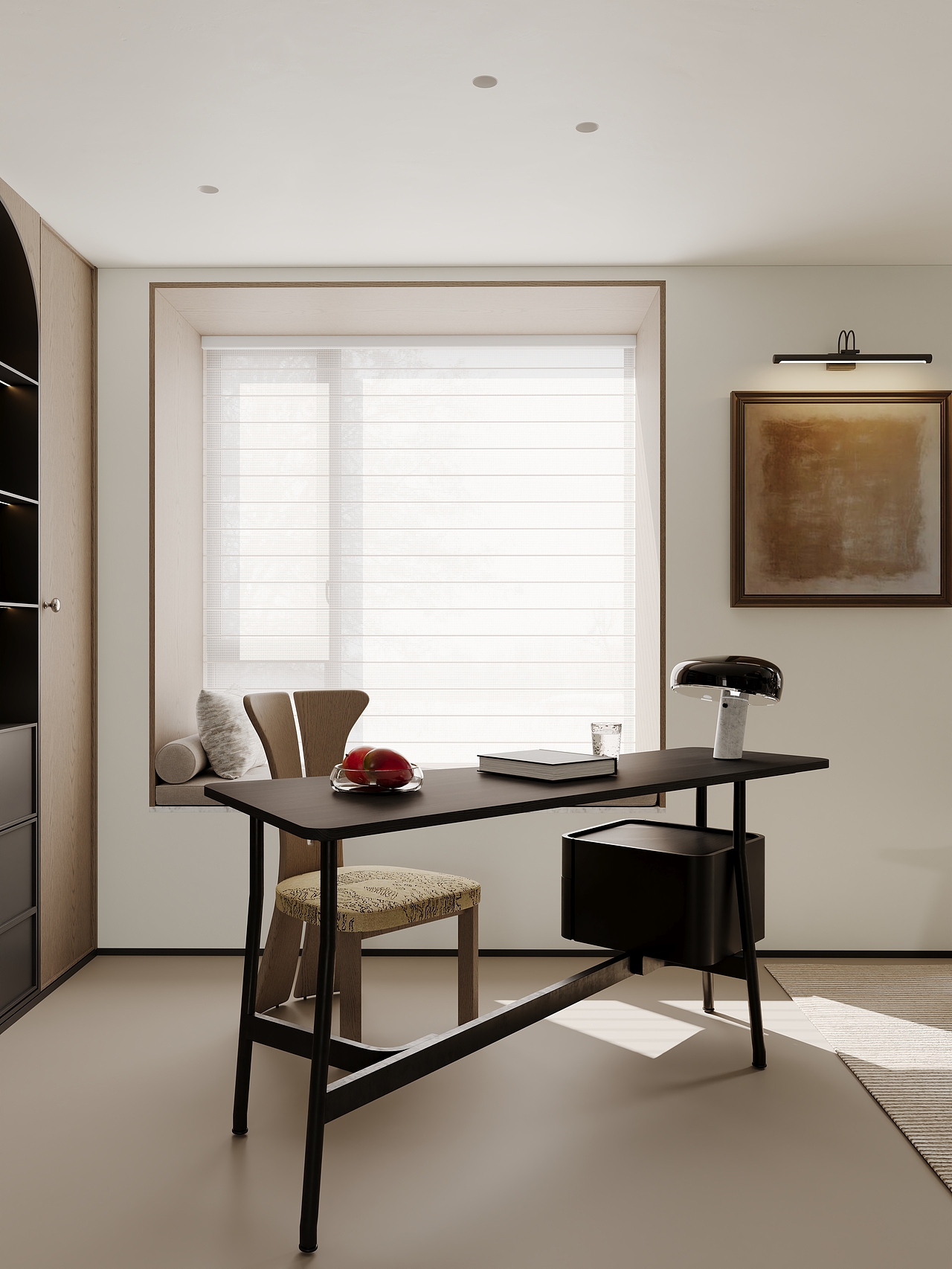 近期渲染 现代挑空