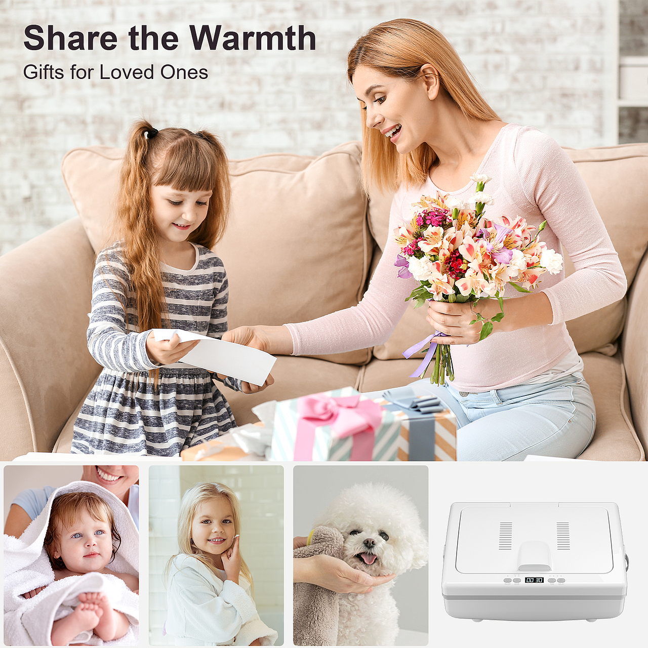 亚马逊-可折叠毛巾加热桶主图、A+