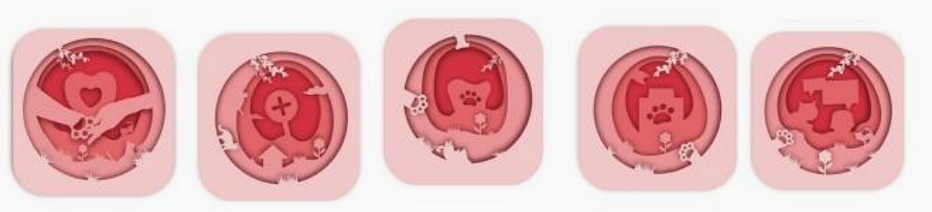 流浪宠物领养 app 界面设计及宠物用品包装设计（图ZMzg2MzkwODg4） - APP界面 - 站酷设计师阳光牵牛花原创素材 - 站酷ZCOOL