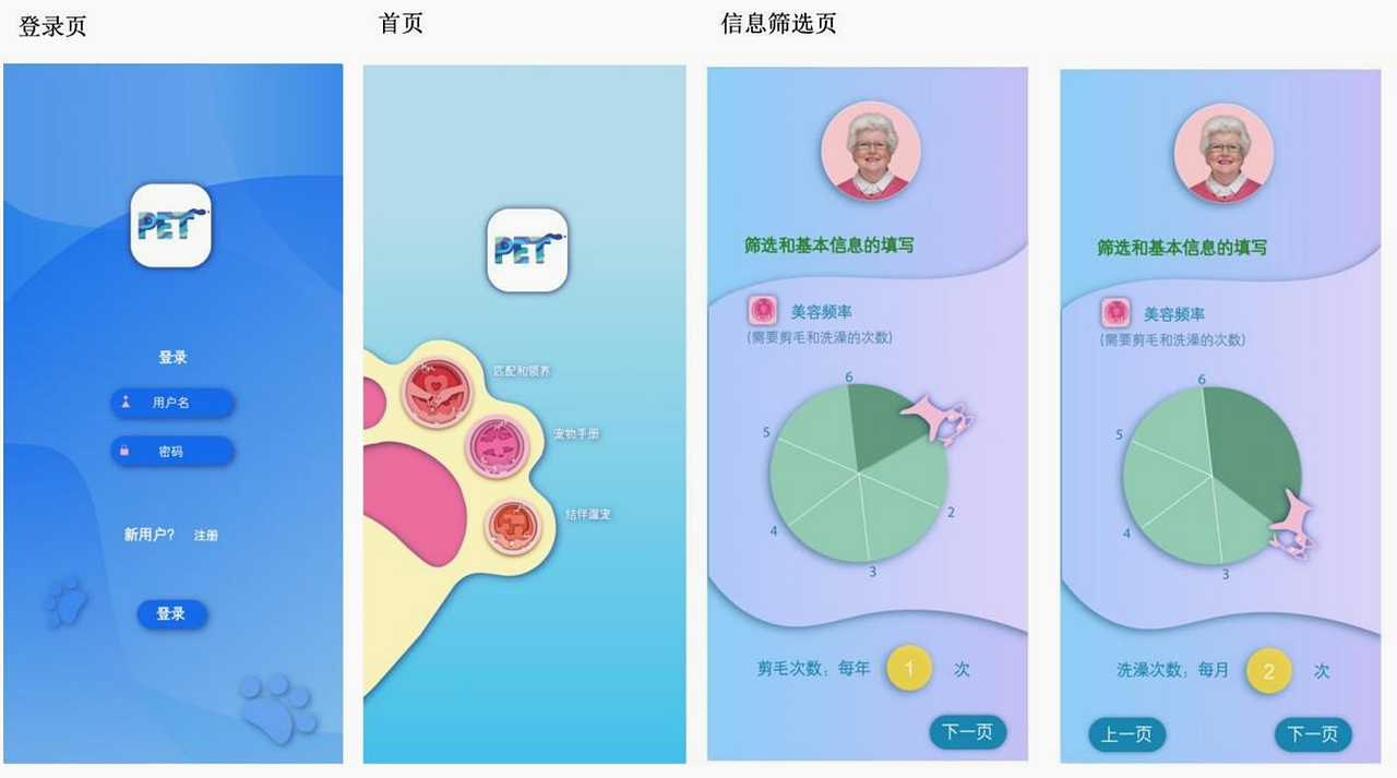 流浪宠物领养 app 界面设计及宠物用品包装设计（图ZMzg2MzkxMTc2） - APP界面 - 站酷设计师阳光牵牛花原创素材 - 站酷ZCOOL