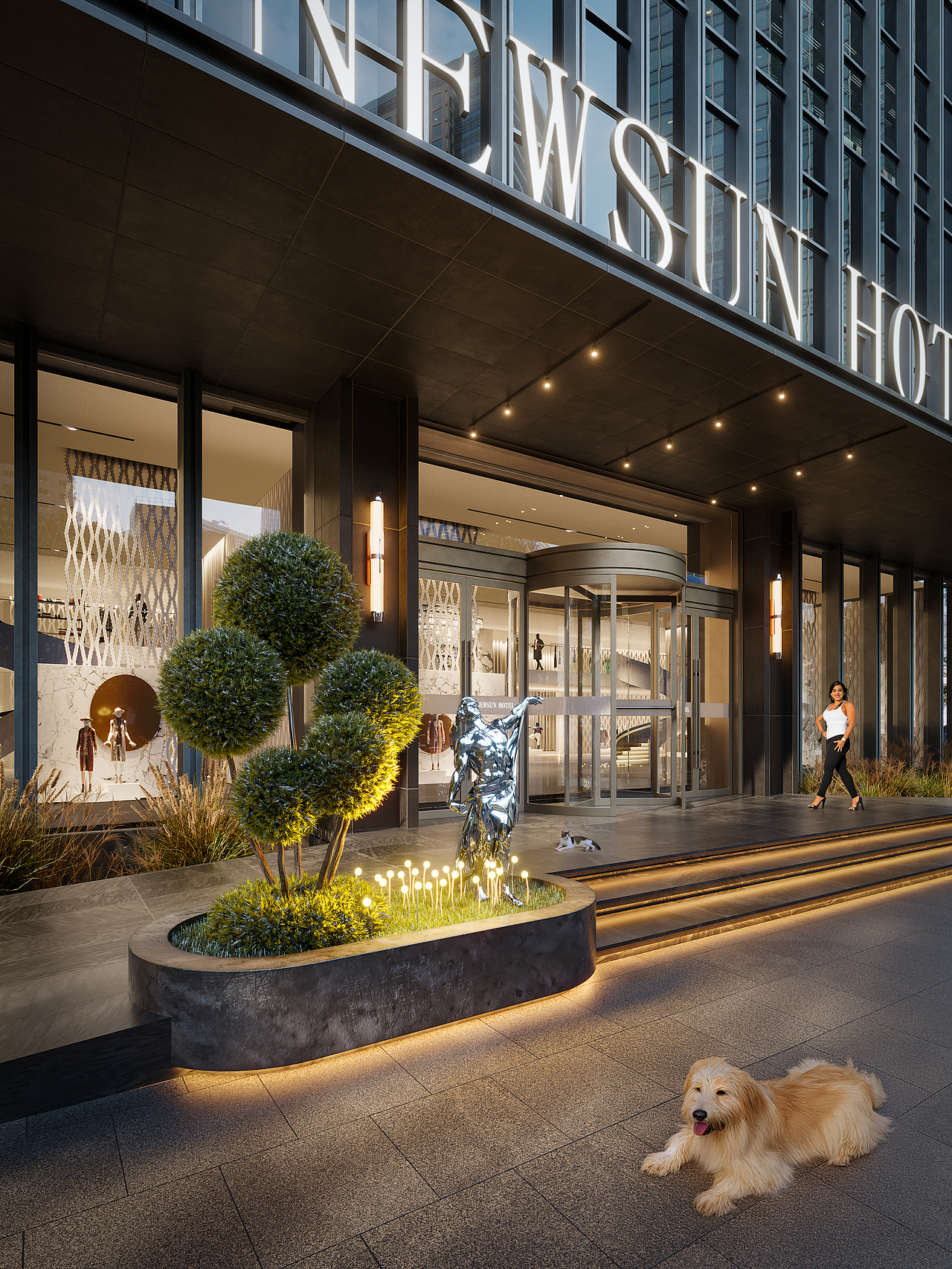 酒店门头 酒店门