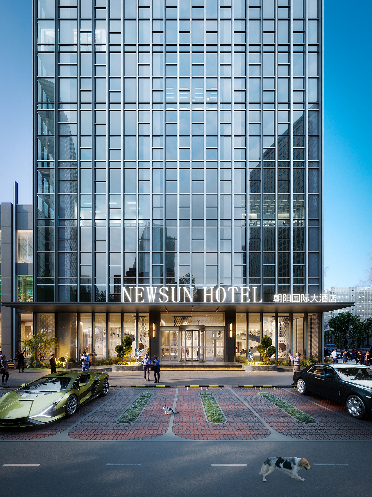 酒店门头 酒店门