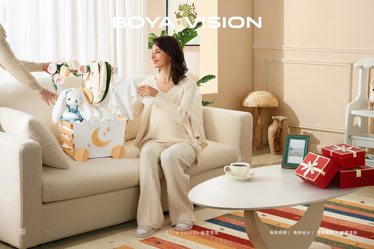 海外母婴用品摄影 ｜宝宝礼物篮 母婴礼品 X BOYA