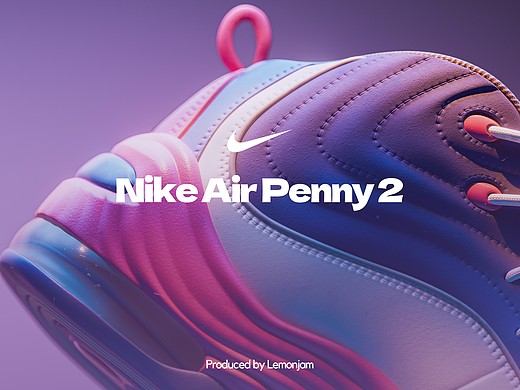 「Nike Air Penny 2」（个人主页-ZNzE0ODA5ODA=） - 产品 - 站酷设计师lemonjam原创素材 - 站酷ZCOOL