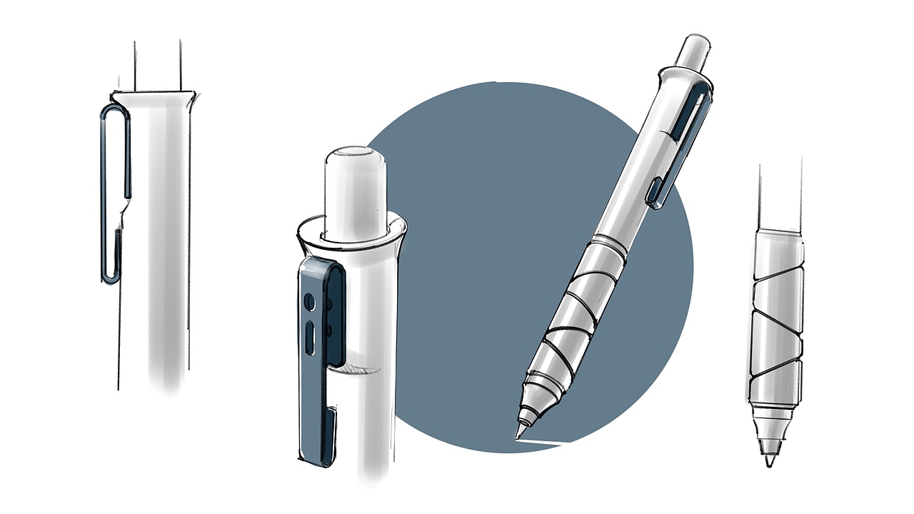 【异简工业｜C型几何中性笔】（图ZMzg2NDMzNzI0） - 其他工业/产品 - 站酷设计师异简工业设计原创素材 - 站酷ZCOOL