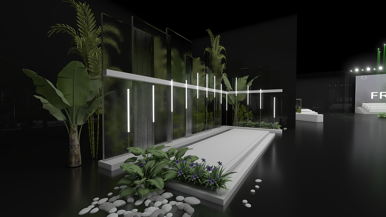 地产森系产品发布会活动效果图设计