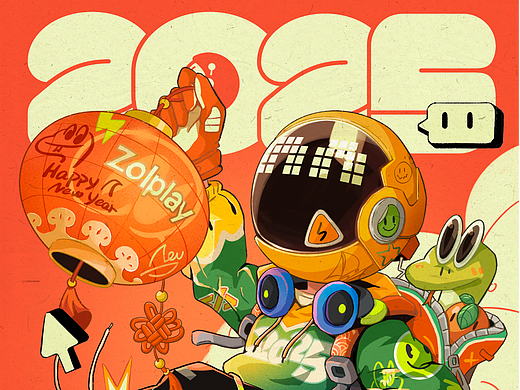 Zolplay 2025 New Year Illustration