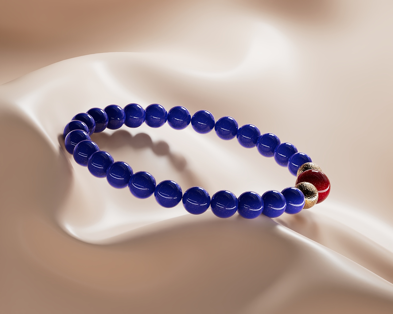 金箔珠珠 朱砂 青金石手串 - 视效渲染（图ZMzg2NDc3NzQ0） - 产品 - 站酷设计师超人不会飞2原创素材 - 站酷ZCOOL
