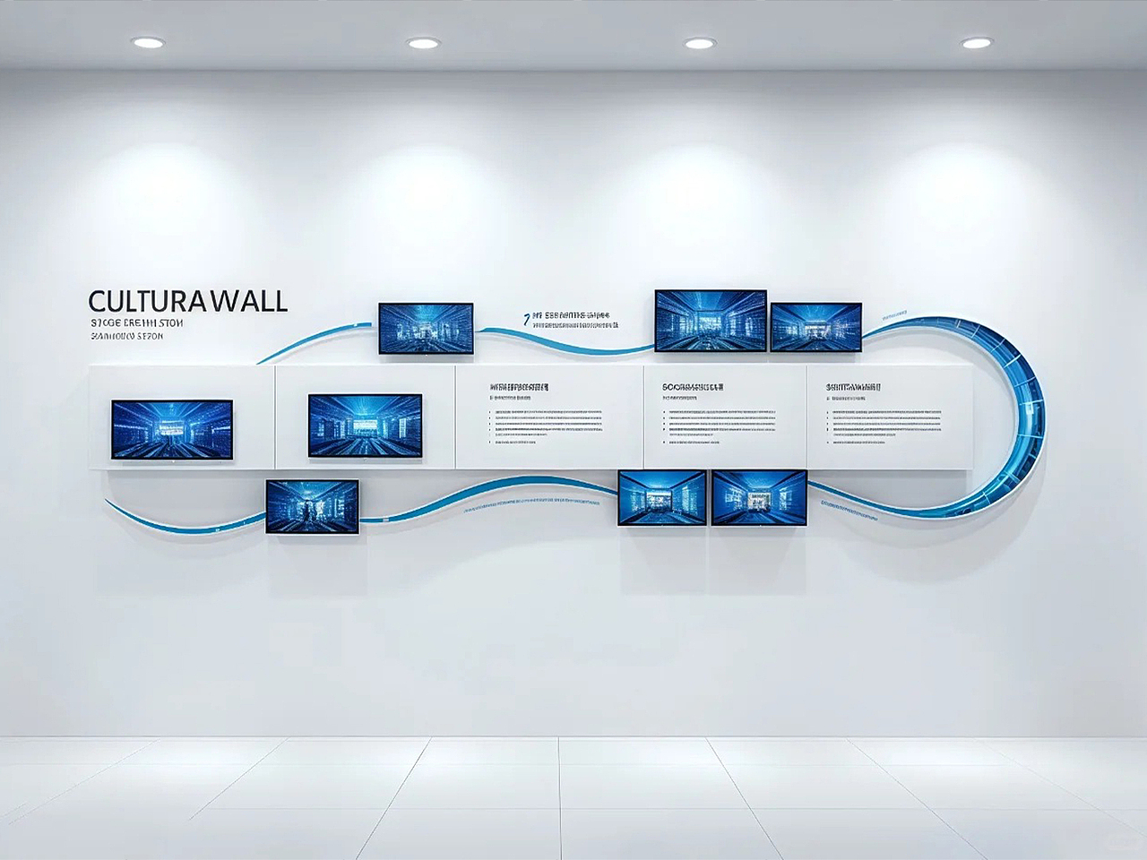 高级感创意企业文化墙设计|房地产科技公司企业文化墙（图ZMzg2NTE0MjQw） - 其他平面 - 站酷设计师物云视觉原创素材 - 站酷ZCOOL