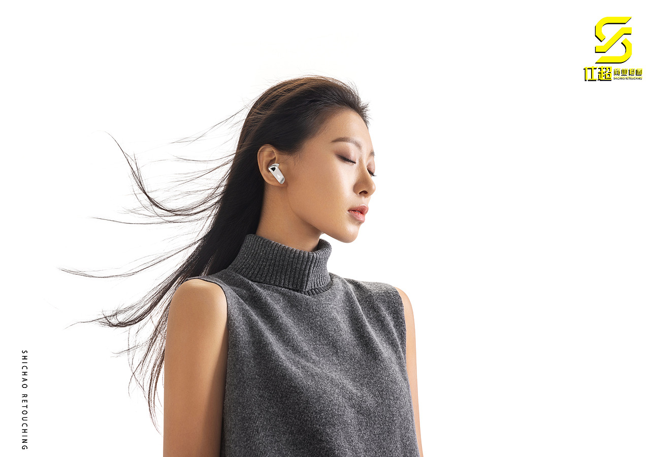 仕超商业修图 | 漫步者 蓝牙耳机人像产品修图