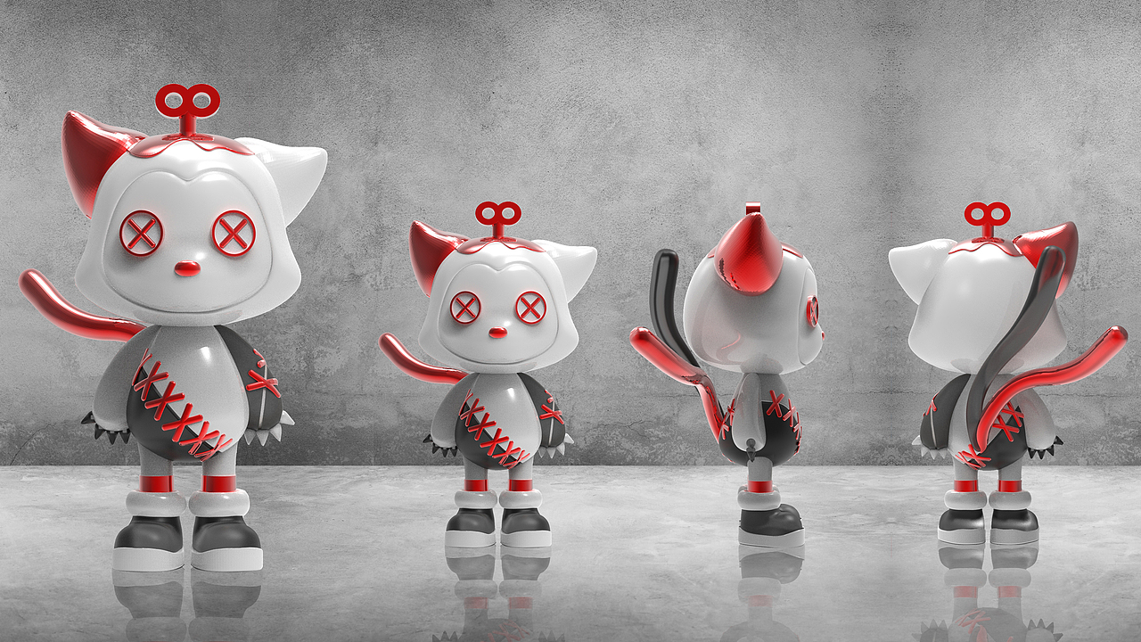 IP潮玩手办设计——MAZE CAT（图ZMzg2NTUwMjA0） - 人物/生物 - 站酷设计师淇淇哈米原创素材 - 站酷ZCOOL