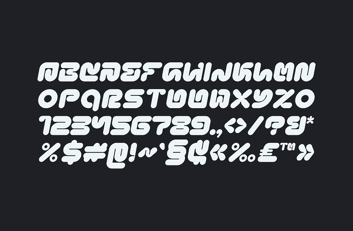 潮流时尚圆角粗体文创潮牌海报封面标题无衬线英文字体（图ZMzg2NTU1Nzcy） - 字体/字形 - 站酷设计师最西文集原创素材 - 站酷ZCOOL
