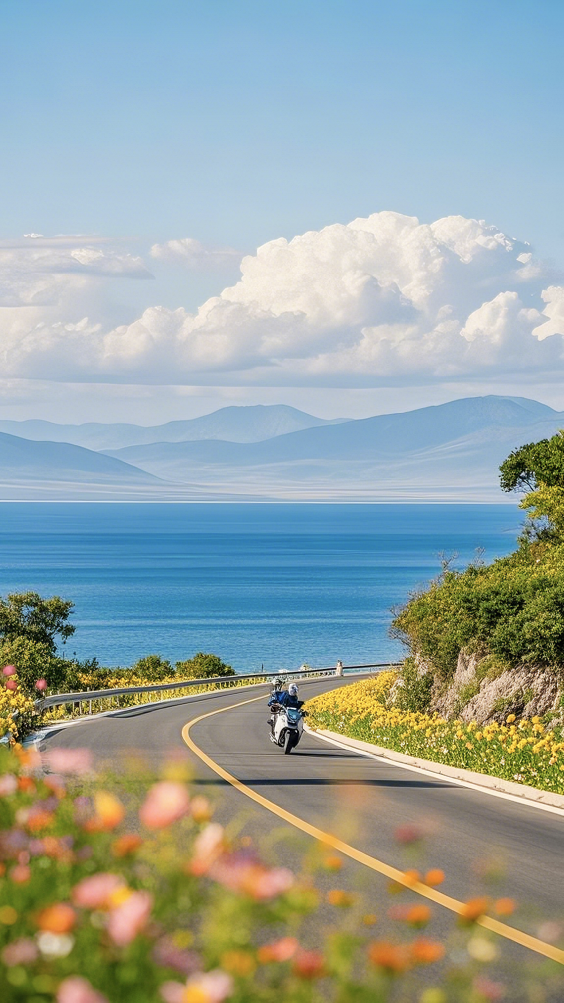 邂逅海边公路，把春天的浪漫打包带走（图ZMzg2NTU4ODgw） - 风光摄影 - 站酷设计师养一只梦中的月亮原创素材 - 站酷ZCOOL