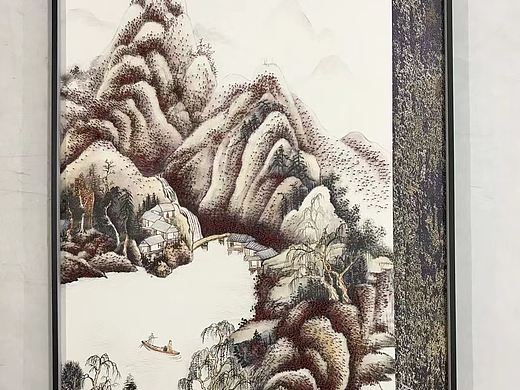 平行艺术｜精美手工钉子画，把山川湖泊搬进家里