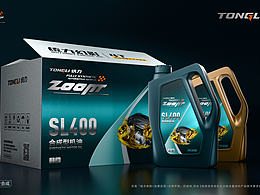 统力机油润滑油包装/详情页设计,Blender建模渲染。